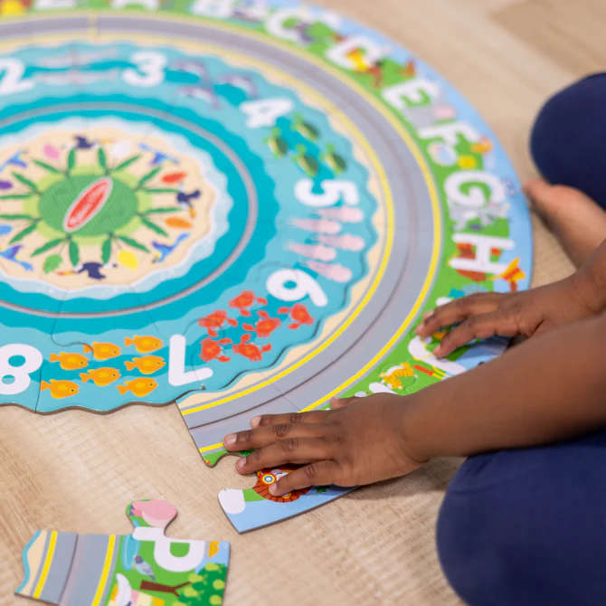 Round the Shore Tracks Floor Puzzle  48 Pieces