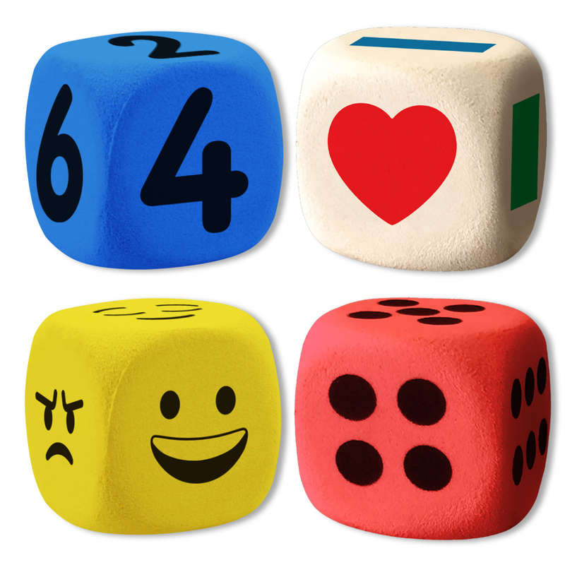 Giant Assorted Dice Pack 4pc