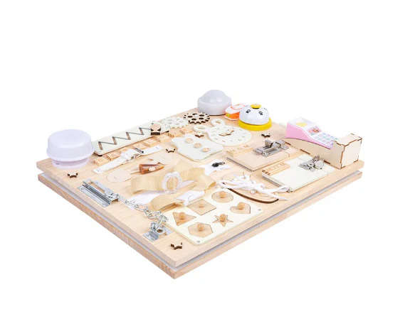 Sensory Busy Board And White Board 2 In 1 For Toddlers - Batteries Included