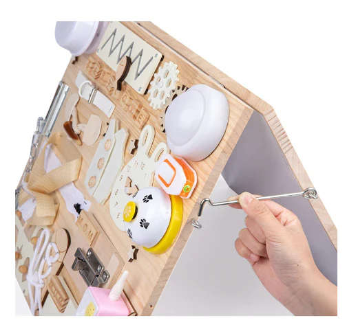 Sensory Busy Board And White Board 2 In 1 For Toddlers - Batteries Included