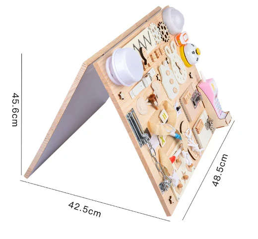 Sensory Busy Board And White Board 2 In 1 For Toddlers - Batteries Included