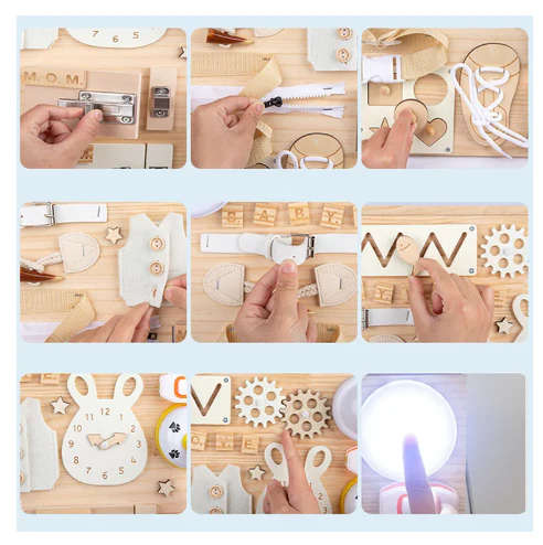 Sensory Busy Board And White Board 2 In 1 For Toddlers - Batteries Included
