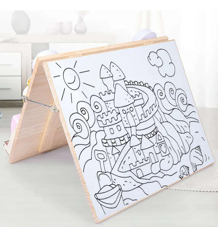 Sensory Busy Board And White Board 2 In 1 For Toddlers - Batteries Included