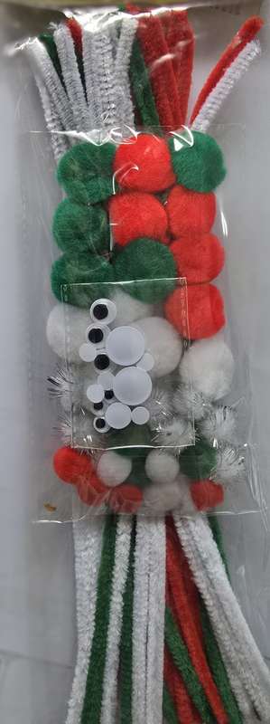 80pc Pipe Cleaners, Pom-Poms &amp; Googly Eyes Set