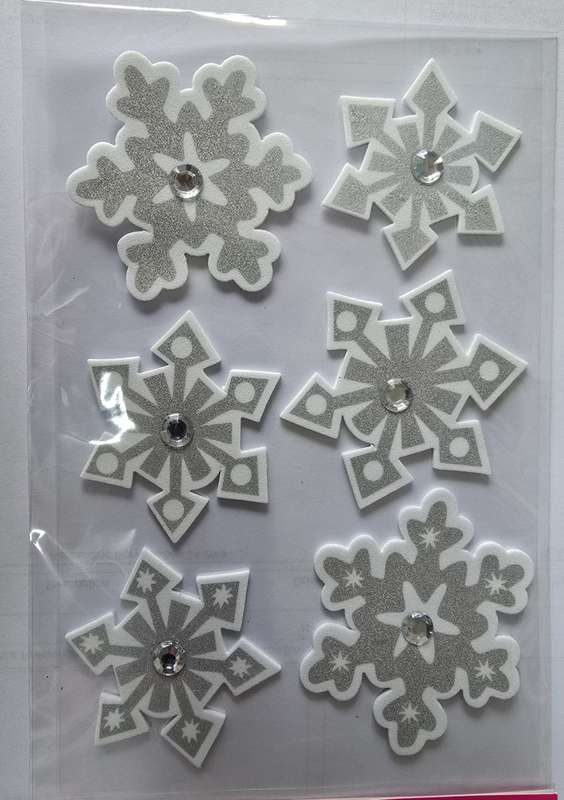 6pc Snowflake Stickers