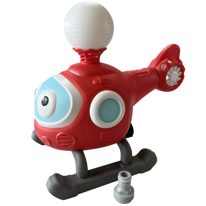 2-in-1 Helicopter Baseball Spray Toy