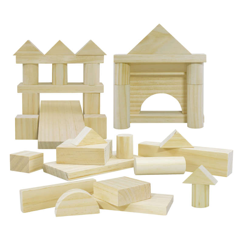 Large Wooden Blocks 60pc