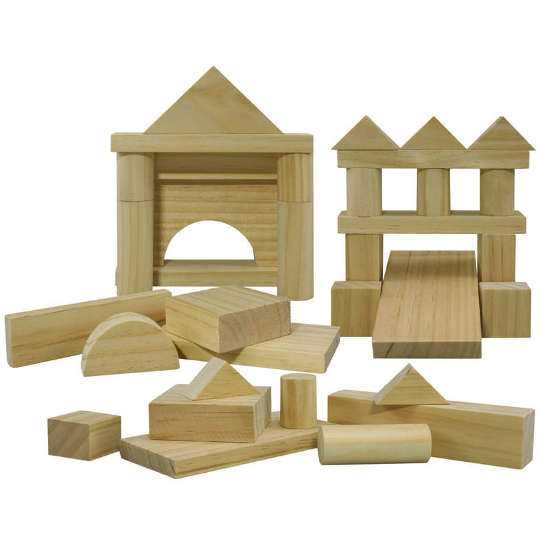 Large Wooden Blocks 60pc