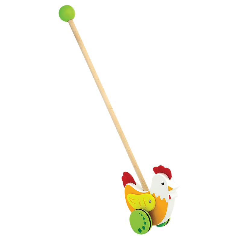 Rooster Push Toy