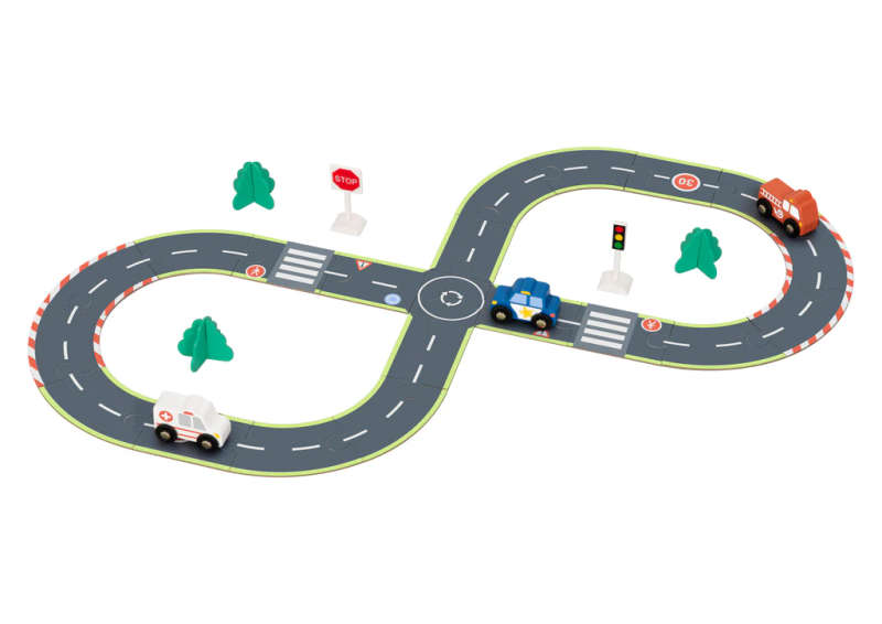 City Themed Car Track Puzzle