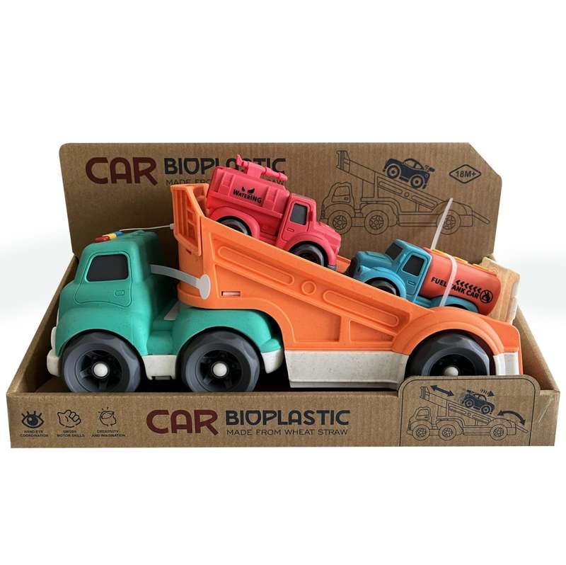 Bioplastic Carrier Truck, Fuel Tanker &amp; Water Truck Set
