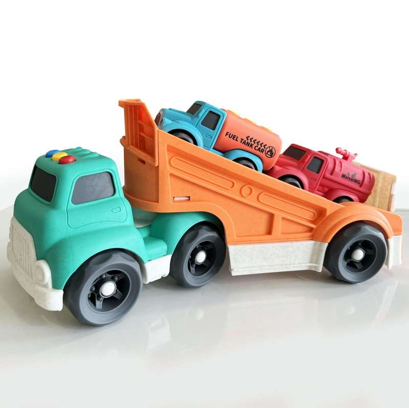 Bioplastic Carrier Truck, Fuel Tanker &amp; Water Truck Set