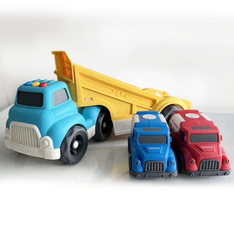 Bioplastic Carrier Truck, Ambulance &amp; Police Set