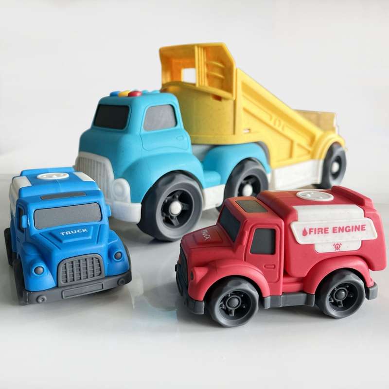 Bioplastic Carrier Truck, Ambulance &amp; Police Set