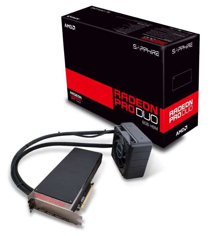 Sapphire Radeon Pro Duo 8GB (DUAL FURY X) Watercooled
