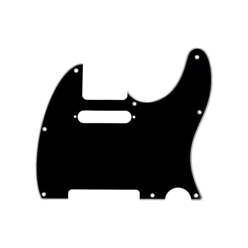 Black 3ply Standard Tele Style Pickguard