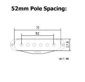 Single Coil Pickup Cover Replacement 52mm