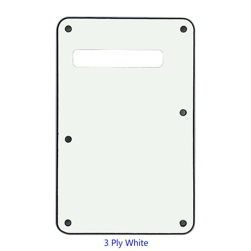 White Guitar Tremolo Cavity Cover 3ply
