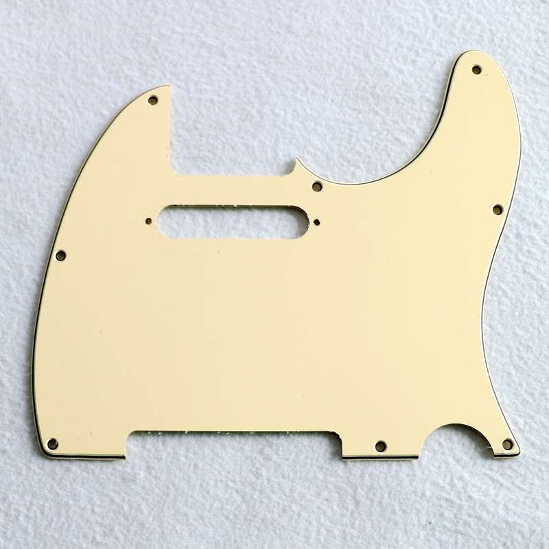 Cream 3ply Standard Tele Style Pickguard