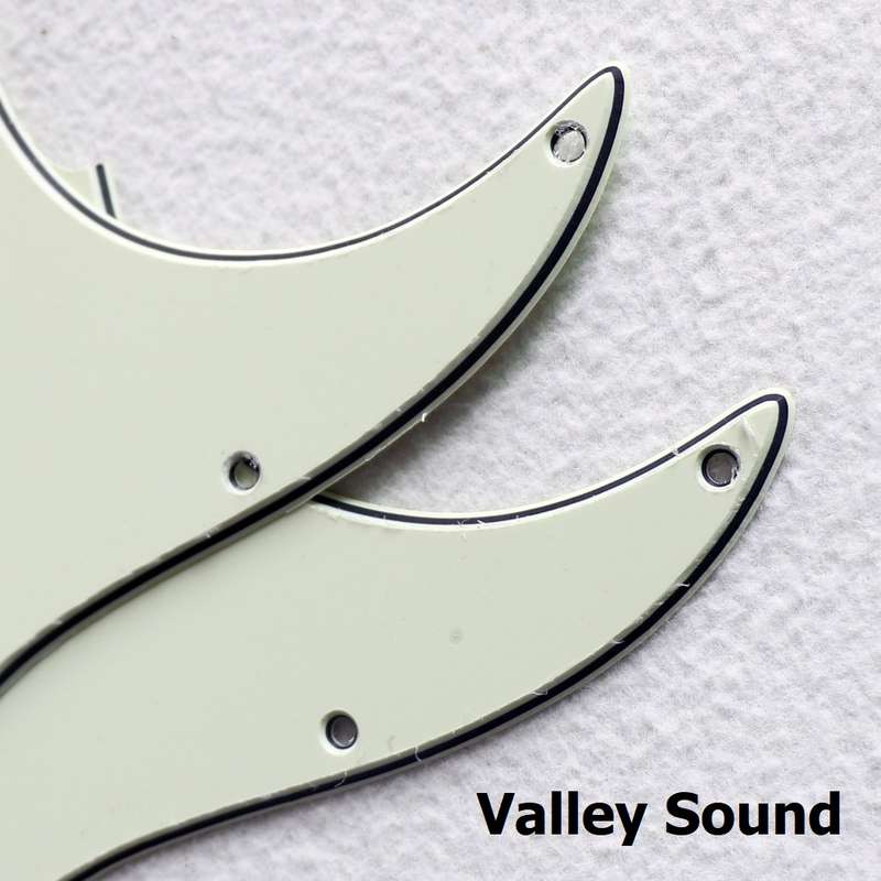 S/S/S Mint Green 3ply Strat Style Pickguard
