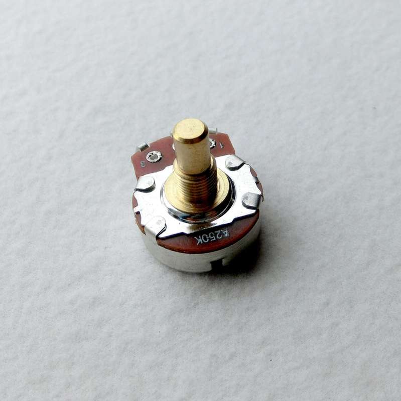 Karman Audio A250K 15mm Brass Shaft (solid) Full Size Potentiometer