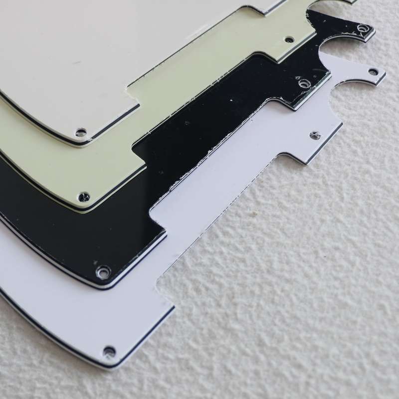White 3ply Standard Tele Style Pickguard