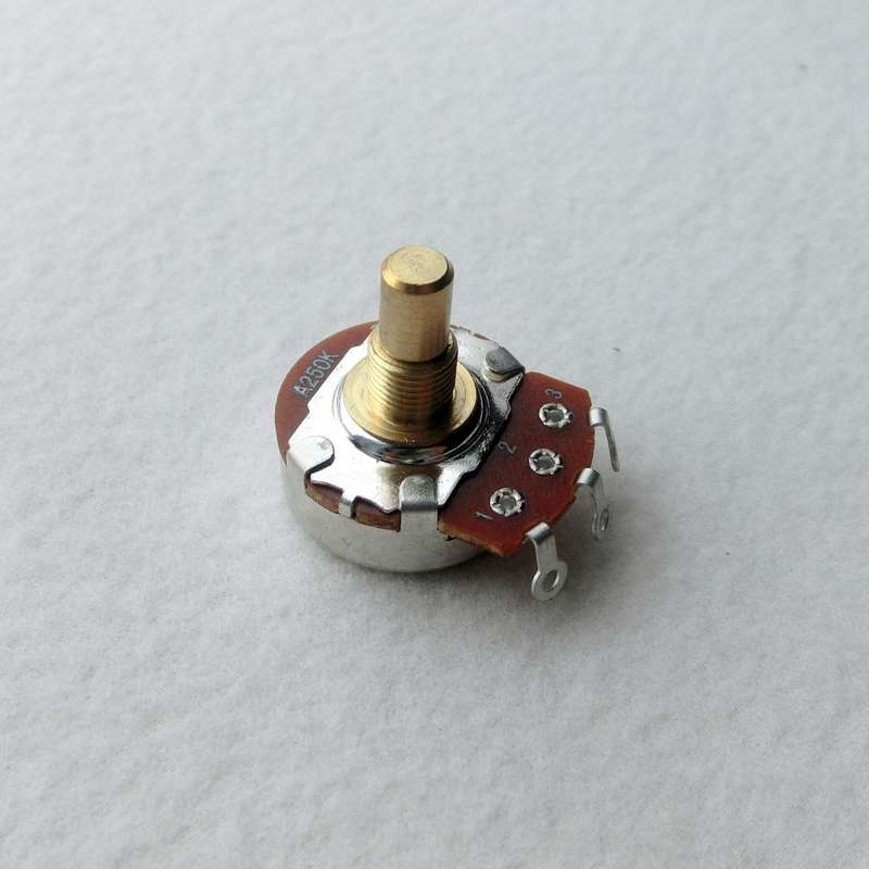 Karman Audio A250K 15mm Brass Shaft (solid) Full Size Potentiometer