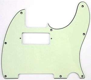 Mint Green 3ply Mini Humbucker Tele Style Pickguard