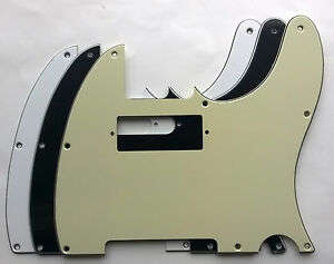 Mint Green 3ply Mini Humbucker Tele Style Pickguard