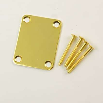 Guitar neck joint plate with screws (Standard Size - No Gasket)