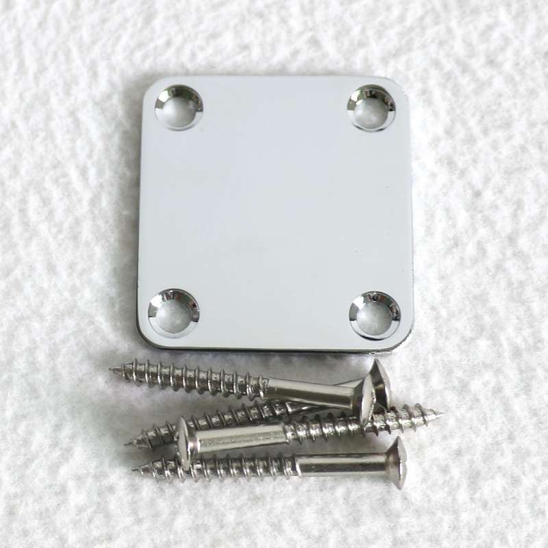 Guitar neck joint plate with screws (Mini Size)
