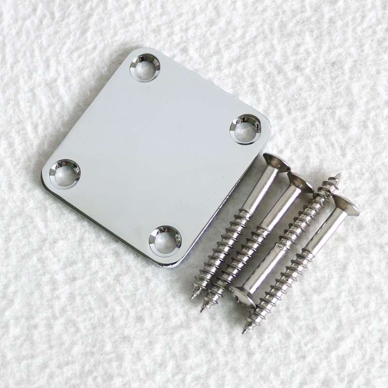 Guitar neck joint plate with screws (Mini Size)