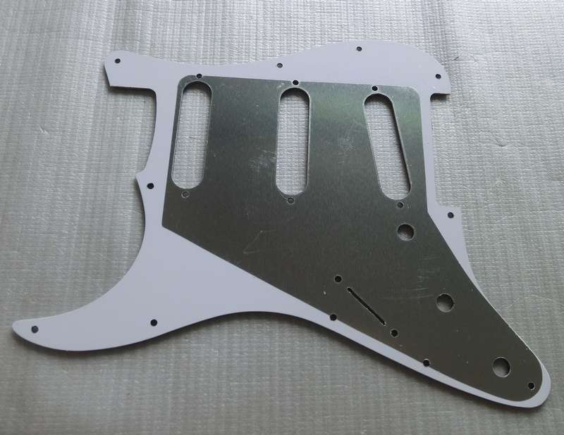 S/S/S Brown Tortoise Shell 3ply Strat Style Pickguard