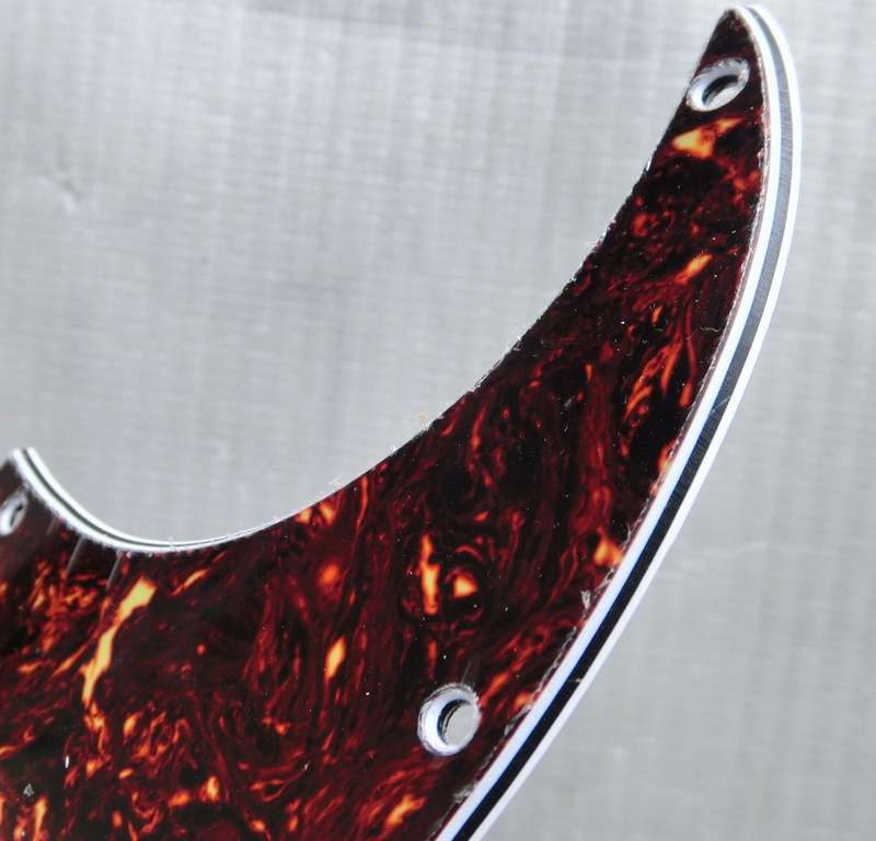 S/S/S Brown Tortoise Shell 3ply Strat Style Pickguard