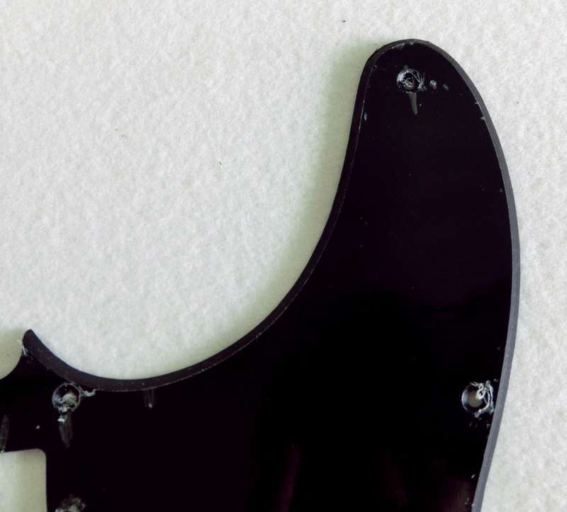Black 3ply Mini Humbucker Tele Style Pickguard