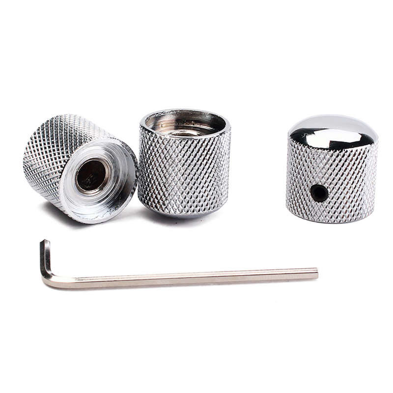 Metal Knob with Tightening Screw for Solid Shaft Potentiometers (single)