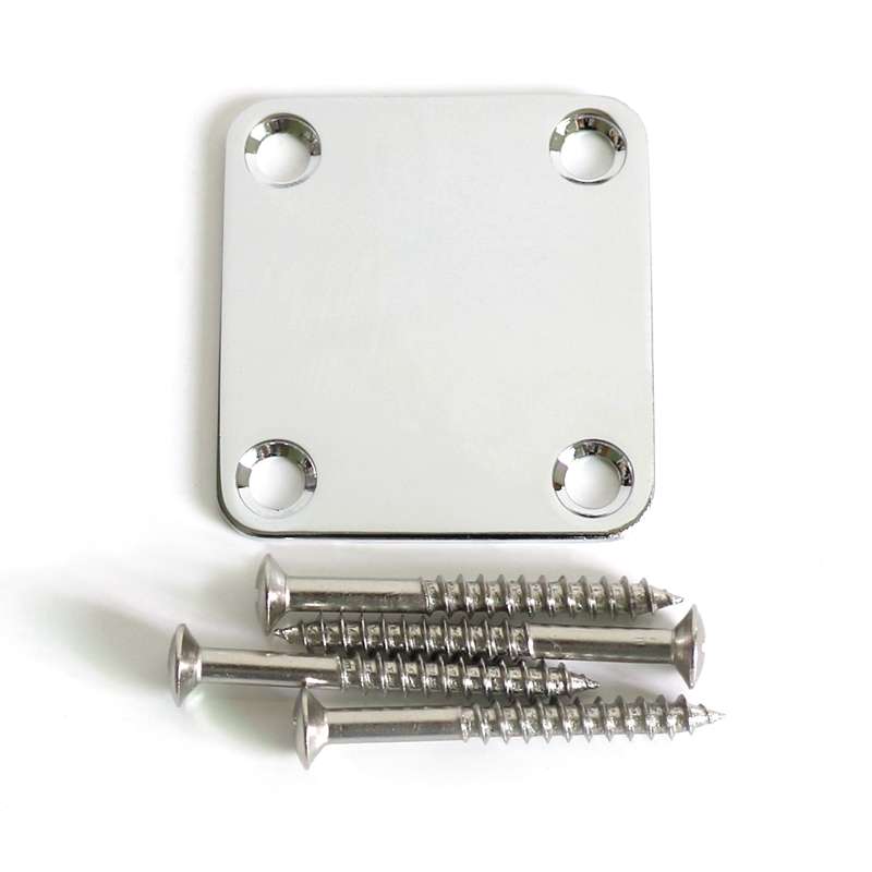 Guitar neck joint plate with screws (Mini Size)