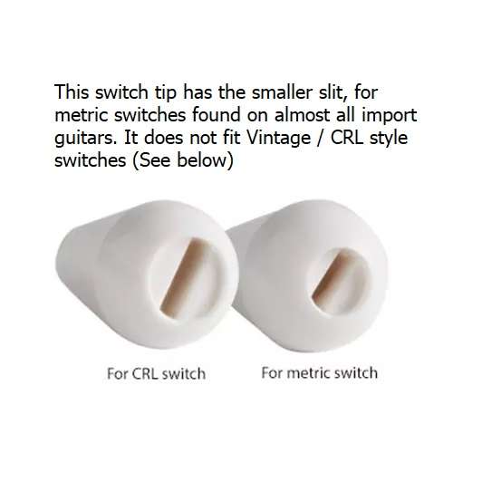 Strat Style Conical Switch Tip for Metric Switch