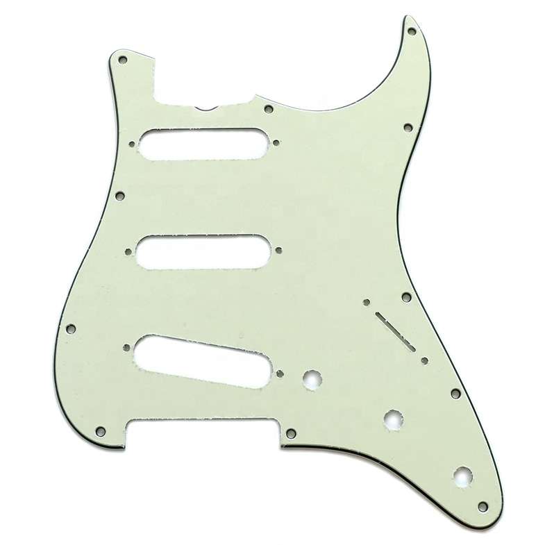 S/S/S Mint Green 3ply Strat Style Pickguard Vintage '62 with scoop