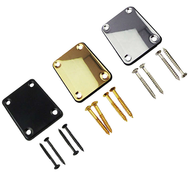 Guitar neck joint plate with screws &amp; gasket (Standard Size)