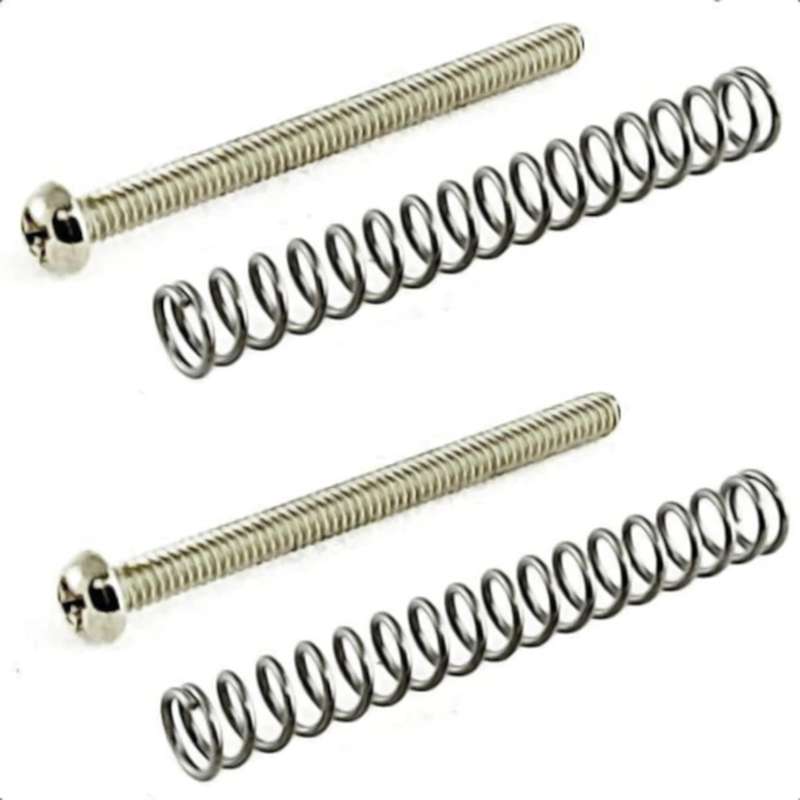 3mm Humbucker Pickup Screw &amp; Spring - Set of 2