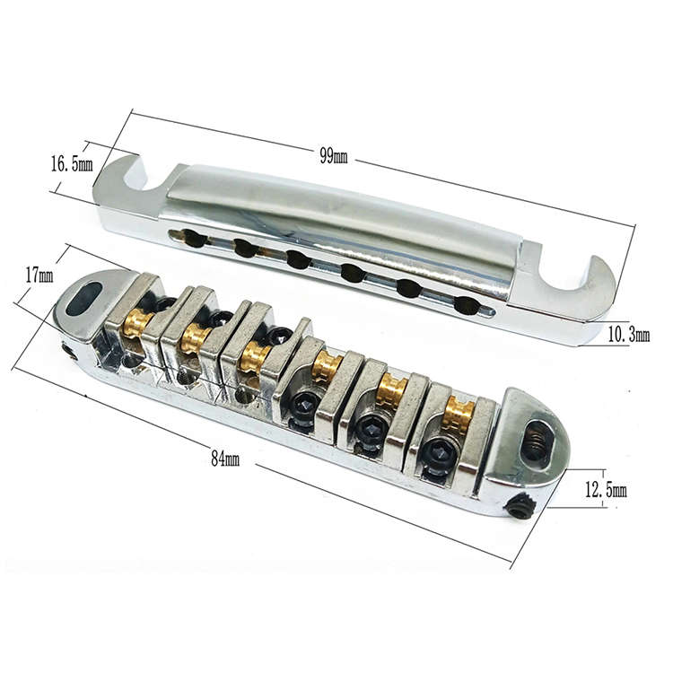 Tune-o-matic Bridge Complete with Roller Saddles