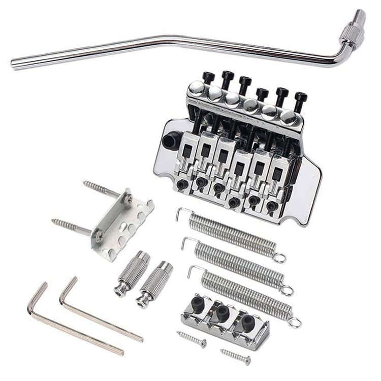 Floyd Rose Style Guitar Tremolo Bridge System Chrome