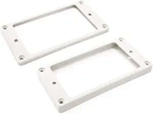 Arched Bottom Humbucker Pickup Ring Set - Black
