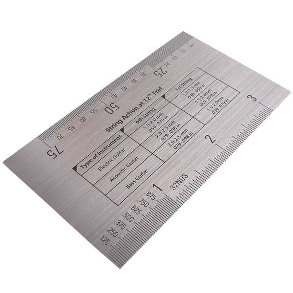 Baroque String Action Ruler - Stainless Steel