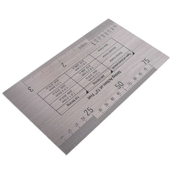 Baroque String Action Ruler - Stainless Steel