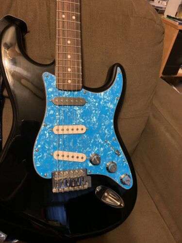 S/S/S Light Blue Pearl 3ply Strat Style Pickguard