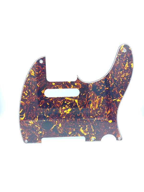 Vintage Tortoise 3ply 5 hole Telecaster Pickguard