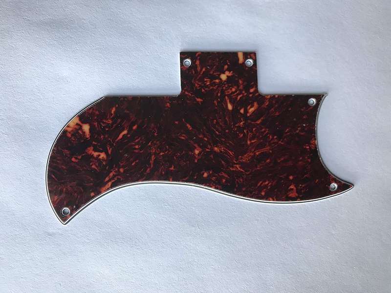 Brown Tortoise 1/2 size SG guitar pickguard 