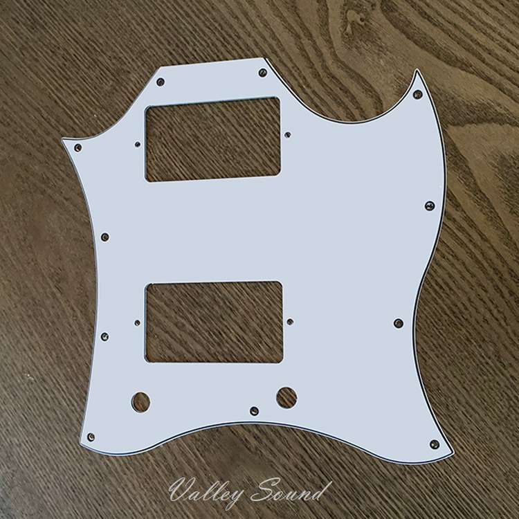 White Full size SG guitar pickguard 